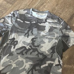 Nike pro combat dri fit Xl grey camo shirt nwot